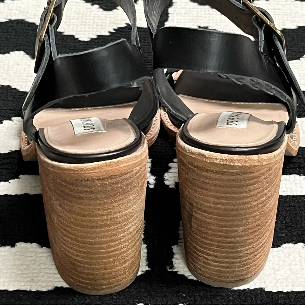 Steve Madden Cadence Black Heeled Sandals Size 7.5 - Picture 11 of 15